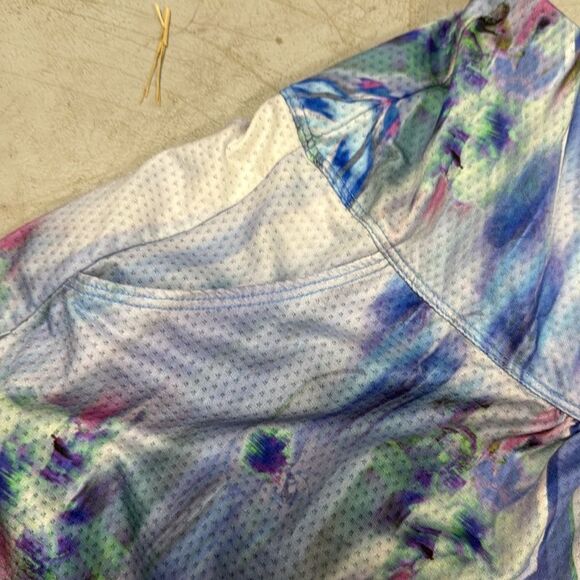 Lucky in Love Blue and Purple Athletic Skirt with Pockets - Shorts - Size Medium - Picture 2 of 4